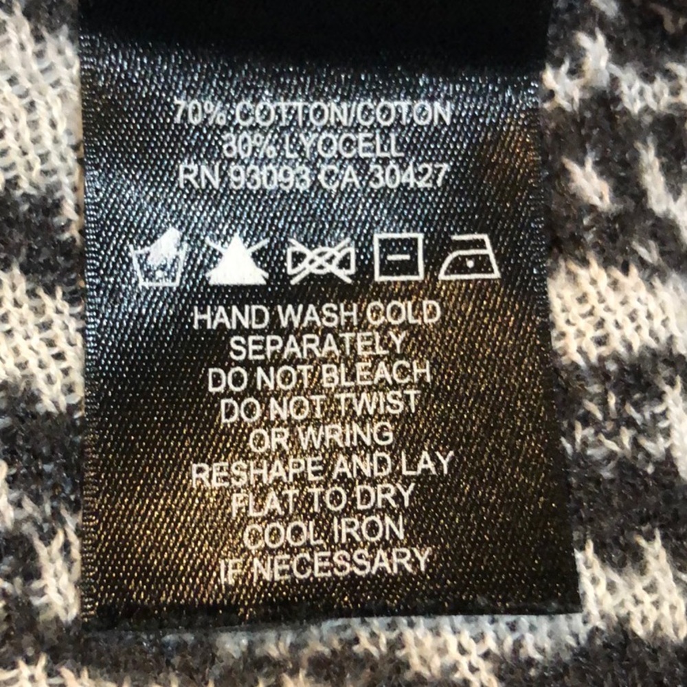 Nic & Zoe Zebra Print Asymmetrical Sweater Poncho… - image 4